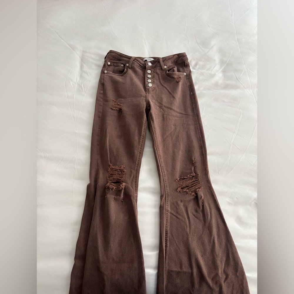 Forever 21 Chocolate Flare Jeans NEVER WORN